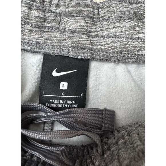 Nike YLG Boys Therma Elite Basketball Jogger Sweatpants Gray/Black/Red - Picture 2 of 8